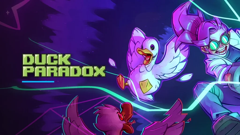 Duck Paradox key art with the Duck Paradox logo