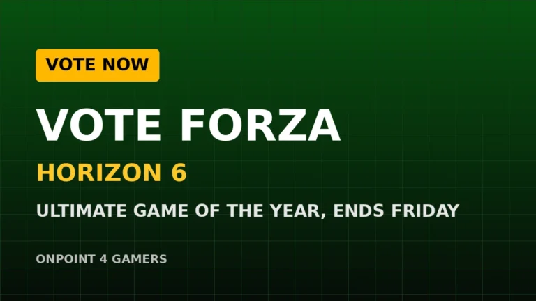 Golden Joysticks Voting Ends Friday: Go Vote Forza Horizon 6 for Ultimate Game of the Year