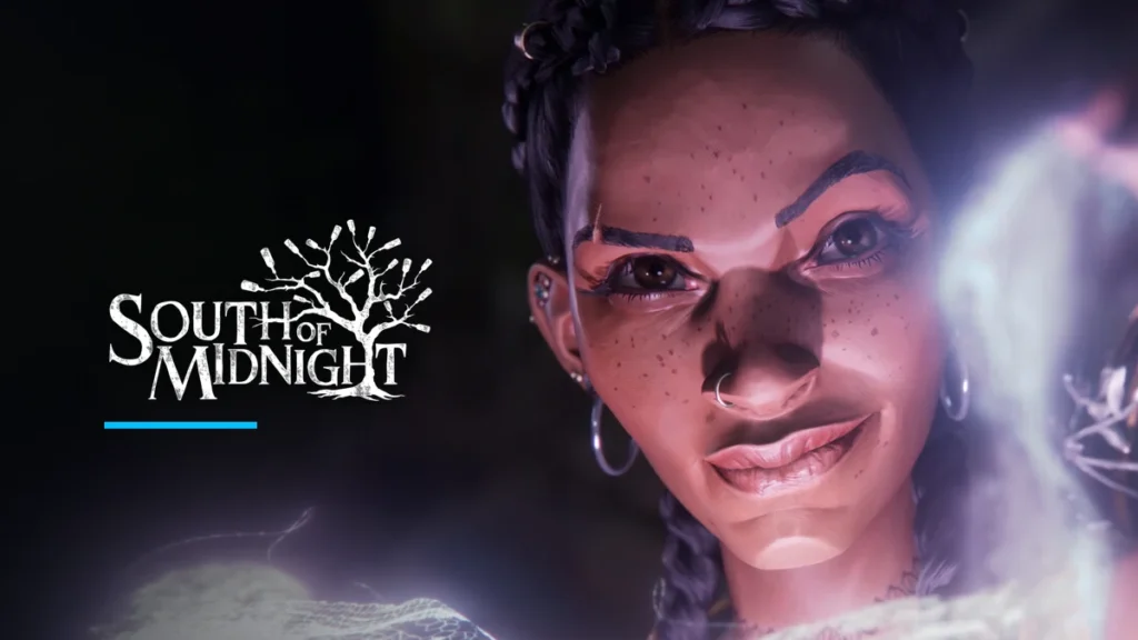 South of Midnight key art with Hazel and the game logo